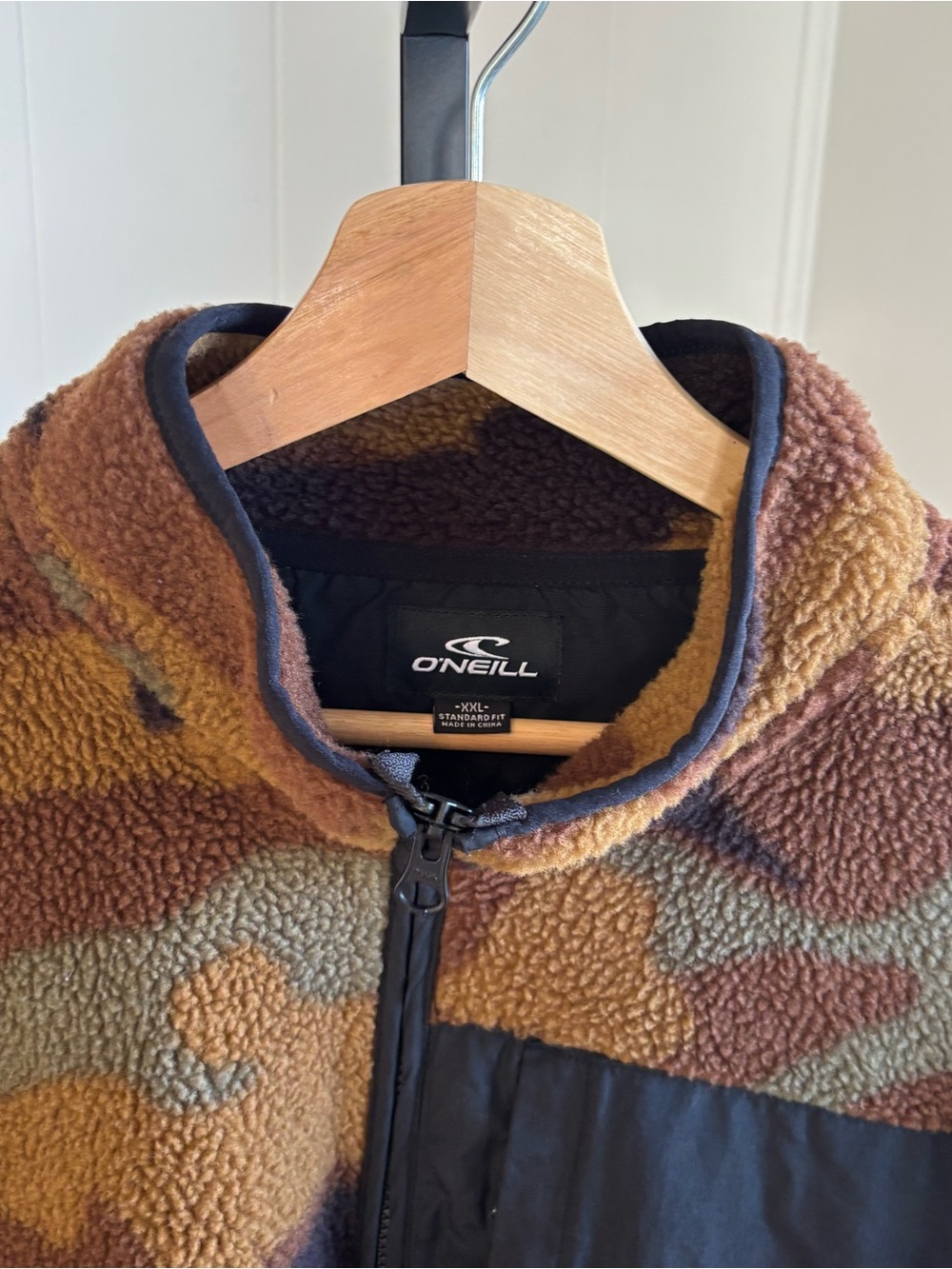 O’Neill Elevation Outdoor Superfleece Full Zip Jacket Camo Mens XXL NWT